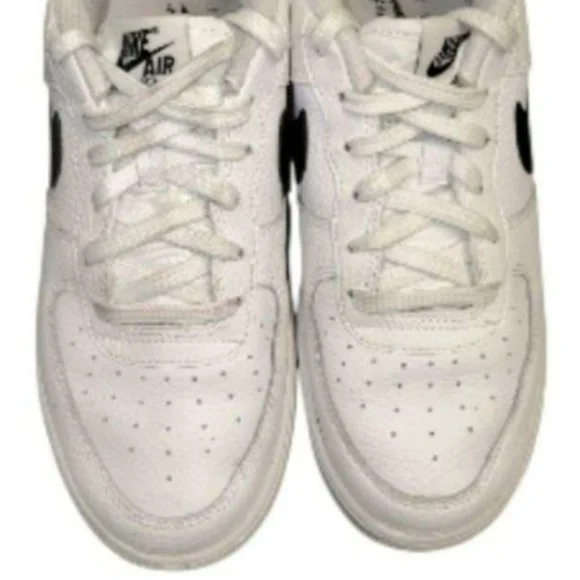 Youth Nike AF1 Air Force One White Leather Athletic Sneaker 7 7Y Boy Girl Kid - Picture 6 of 10